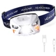 thumbnail image 1 of Led Headlight, 5000 Lumens Usb Rechargeable Headlamp With Motion Sensor, Ipx4 Waterproof Adjustable Beam Angle White And Red, Suitable For Fishing, Camping, Hiking, Cycling, 1 of 5