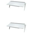 thumbnail image 1 of maskred Plastic TV Top Shelf Screen Storage Bracket Rack L 11.81x4.45 inch White L 11.81x4.45 Inch 2Set, 1 of 6
