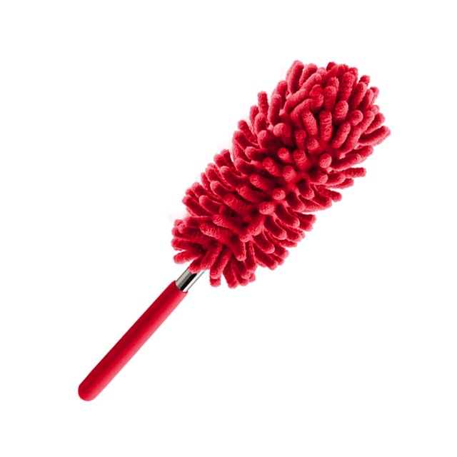 Yuarrent Plumero telescópico de varilla de acero inoxidable, herramienta de limpieza de cepillo para polvo retráctil para limpieza de coche y hogar Suministros de limpieza para el hogar rojo Yuarrent HA6155-01B