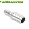 thumbnail image 6 of Unique Bargains 25/32"x35/64" Hose Barb Fittings for Air Water Oil Gas Fuel Reducing Splicer Mender Barb Stainless Steel 1 Set with Clamps, 6 of 6