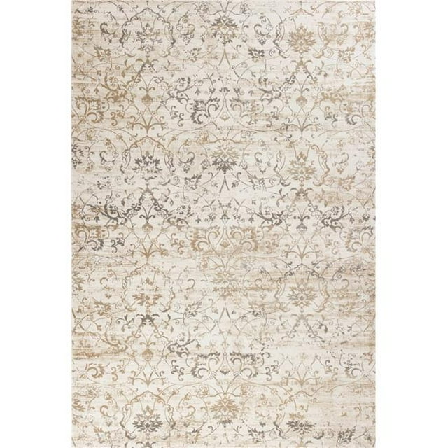 HomeRoots 352794 5 ft. 3 in. x 7 ft. 7 in. Polypropylene Beige Area Rug