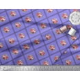 thumbnail image 3 of Soimoi Satin Silk Fabric Check,Leaves & Rose Floral Print Fabric by Yard 42 Inch Wide, 3 of 3