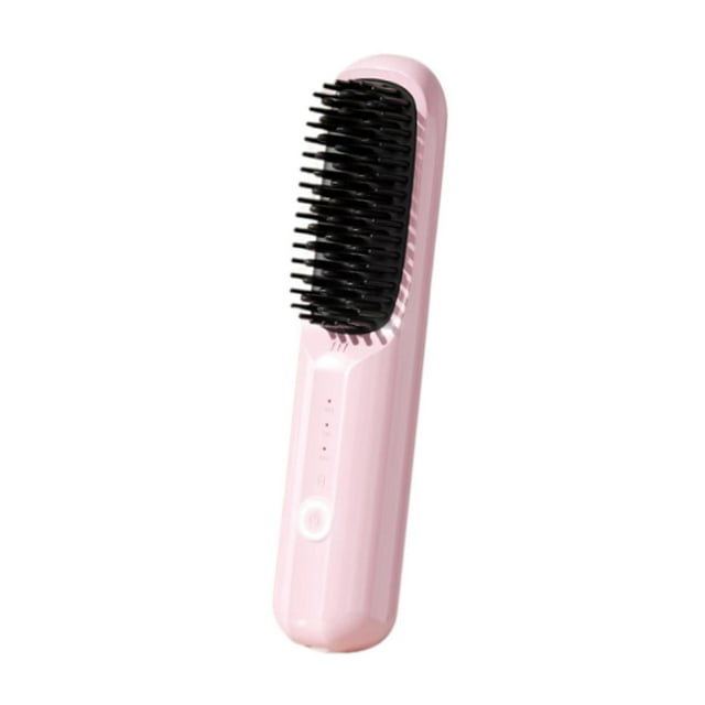 Alisador de pelo Yuyangstore Rosa cepillo alisador portátil multifuncional carga USB