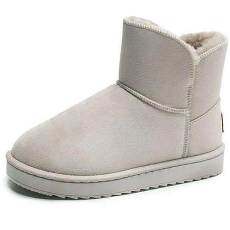 

Women Winter Boots Casual - Faux Fur Lined Thick Warm Snow Boots Ankle Booties