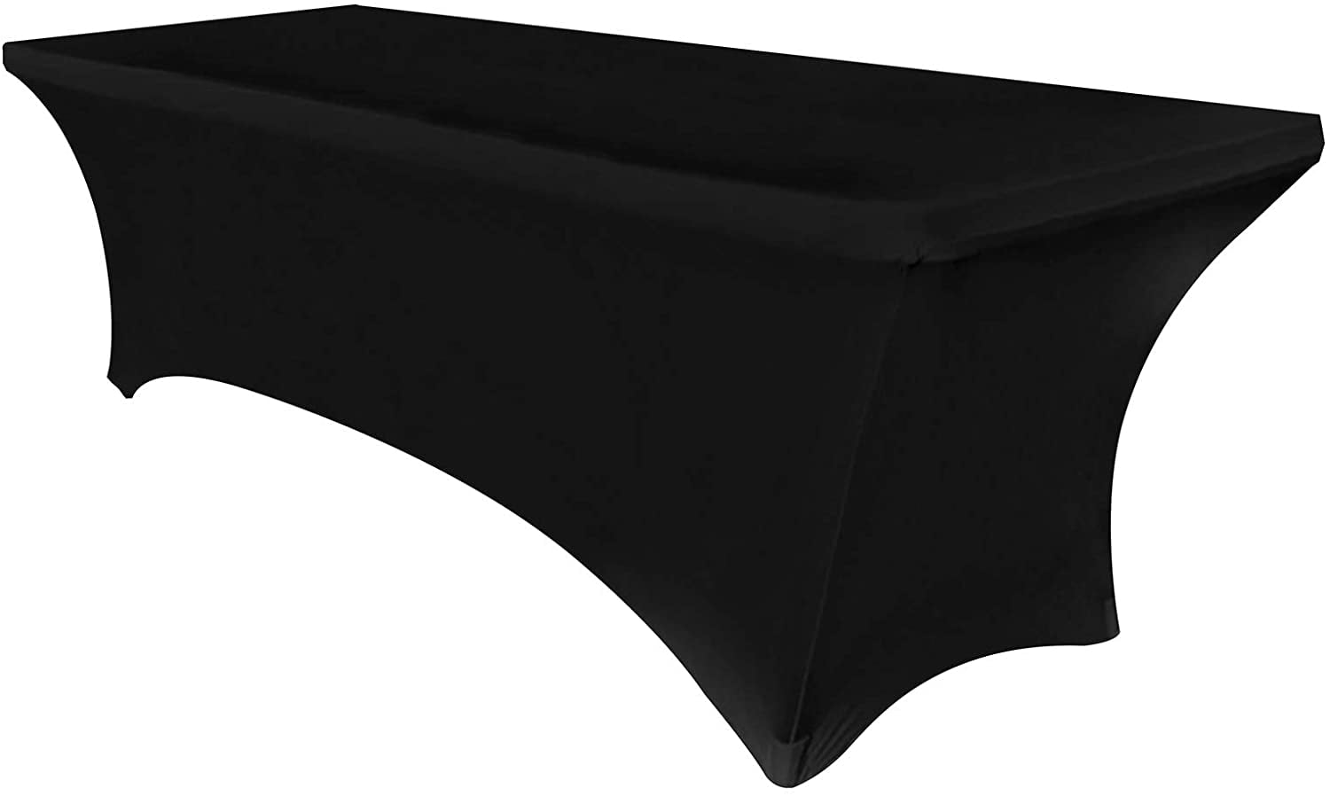 5 ft SPANDEX Fitted Tablecloth Stretch Table Cover WHITE Standard