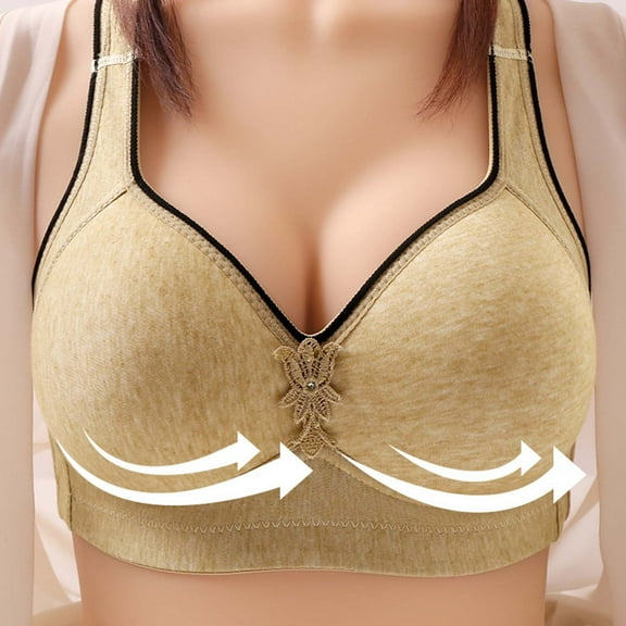 Naughtyhood Woman's Large Size Comfortable Breathable Bra No Rims Underwear