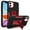 Black+Winered, variant on for iPhone 12 Mini Case: Military Grade Protection Shockproof Phone Cover Build-in Hidden Kickstand & Rugged TPU Shell | Matte Durable Drop Proof Heavy Duty Case,Green Rose
