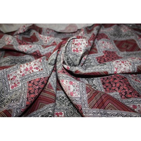 40's x 40's Tencel Red Digital Print Fabric ~ 58quot; wide