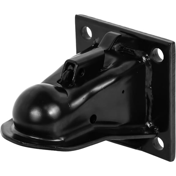2-5/16-inch Trailer Coupler 14,000-pound Capacity 4-1/2-inch Mounting Hole Spacing Includes 4 x 5/8-inch Grade 8 Bolts Black Powder-Coated Rust Protection Suitable for Truck, SUV, and Trailer Towing