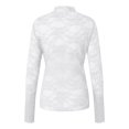 thumbnail image 4 of ZIXKCGDSE Mesh Long Sleeve Top for Women Lace Shirts See Through Floral Embroidery Blouse Size S, 4 of 4