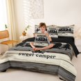thumbnail image 4 of Catabedysis Rustic Camping 7-Piece Twin Bedding,Sweet Camper Print Bedding Comforter Set For Boys,Multicolor,Black Reversible, 4 of 7