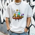thumbnail image 3 of Men's Short Sleeve Graphic T shirt Collection Summer New Trendy Fashion Oversized Men's Tee, 3 of 5