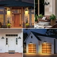 thumbnail image 4 of 2-Pack Dusk to Dawn Outdoor Wall Sconces, Exterior Farmhouse Gooseneck Barn Light, Vintage Matte Black Outside Wall Lighting Fixture, Anti-Rust Waterproof Outdoor Light for House Porch Garage Entryway, 4 of 4