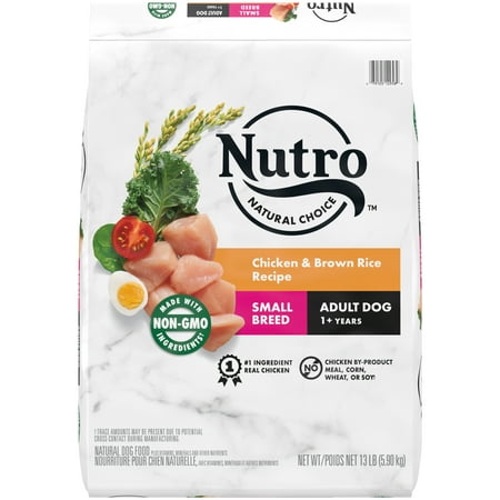 UPC: 0079105129589 | Nutro Natural Choice Chicken & Brown Rice Dry Dog Food for Small Breed Adult Dog  13 lb. Bag