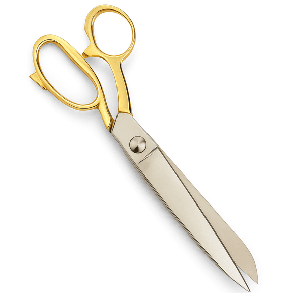 BLADE PRO 8" (20.3 cm) Fabric Scissors | 3" Golden Handles | 3.8" Extra Sharp Blades | Smooth Cut