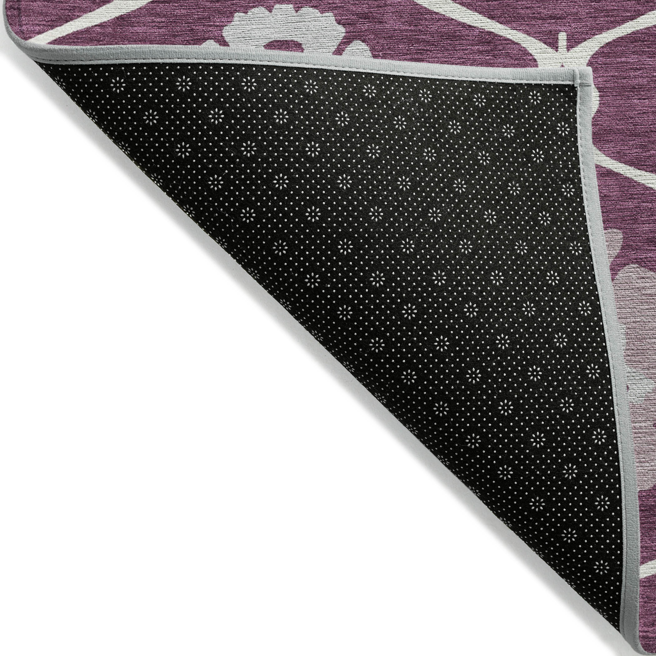 Addison Rugs Chantille Indoor/Outdoor Transitional Medallions Eggplant Washable Rectangle Rug, 9' x 12'