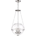 thumbnail image 4 of Nuvo Lighting Odyssey 3-Light Pendant Fixture Polished Nickel with Clear Glass - N/A, 4 of 5