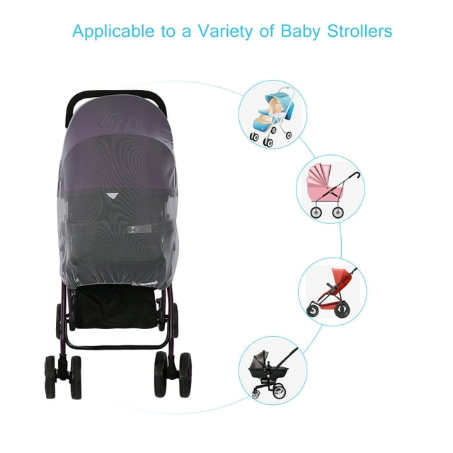 Mosquitera de cobertura completa Jadeshay para carrito de bebé malla para mosquitera probada profesionalmente