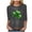 Dark Gray, variant on St Patty's Day Shirt Women 2025 Casual Plus Size 3/4 Sleeve Irish Clover Shirts Funny Saint Patrick's Tunic Tops (Red, XL)