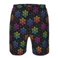 thumbnail image 3 of Logiee Rainbow Snowflake Print Mens Swim Trunks Quick Dry Board Shorts,Breathable Hawaii Beach Shorts Swimwear Bathing Suits-3X-Large, 3 of 6
