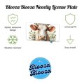 thumbnail image 2 of Cow Watercolor With Daisies Metal Novelty License Plate, 2 of 7