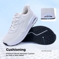 thumbnail image 4 of MAYKX Wide Toe Box Arch Support Walking Shoes for Women Slip on Plantar Fasciitis Sneakers Orthotic Comfortable Tennis Shoes for Foot Pain Relief Size 6-11, 4 of 6
