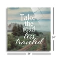 thumbnail image 3 of Road Less Traveled Pine Green Path 24 x 24 Glass Wall Hanging Sign, 3 of 4