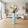 thumbnail image 4 of REGALWOVEN Tall Clear Plastic Bud Vase, Decorative Centerpiece for Wedding Home Decor Green 2.8"L x 2.8"W x 7.9"H, 4 of 6