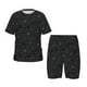 thumbnail image 1 of Fotbe Spider Web Black Pijama Estampada de 2 Piezas para Niños – Ropa de Dormir de Manga Corta Cómoda para Niños y Niñas, Camiseta y Shorts de Algodón-Large, 1 of 6