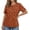 Coffee, variant on Women's Crew Neck Waffle Knit Top, Short Sleeve Lace Yoke Casual Breathable Summer Tee,M