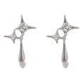 thumbnail image 2 of Fiudx Los Pendientes Son Elegantes, Elegantes, Elegantes, Diamantes, Imitación, Oídos Sensibles, Uso Diario, Accesorio Moda, Color Azul., 2 of 7
