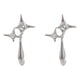 thumbnail image 2 of Fiudx Pendientes de Diamantes de Imitación, Elegante Diseño Geométrico con Colgante de Ojo de Gato, Cómodos para Orejas Sensibles, Un Regalo Brillante para Tus Seres Queridos, Ideal para El Día a Día, 2 of 6