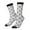 2 Black-1, variant on Retro sketch flower lines Crew Socks for Men & Women, Breathable Casual Athletic Ankle Socks