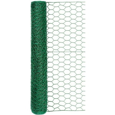 Garden Zone Poultry Netting 24 X 25' Steel Green Vinyl Coated