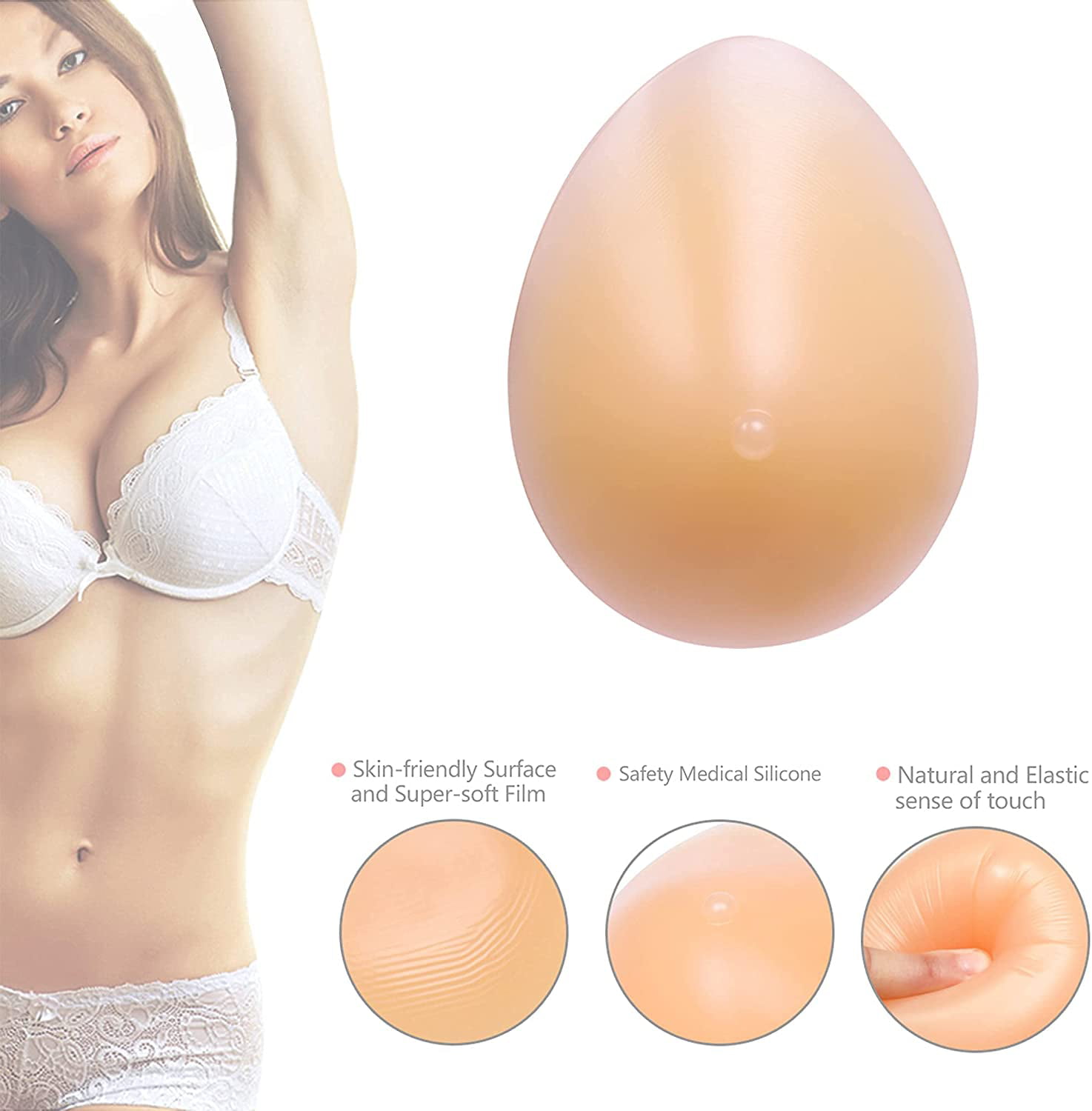 Artificial 40C Mastectomy Silicone Breast Prosthesis at Rs 7500