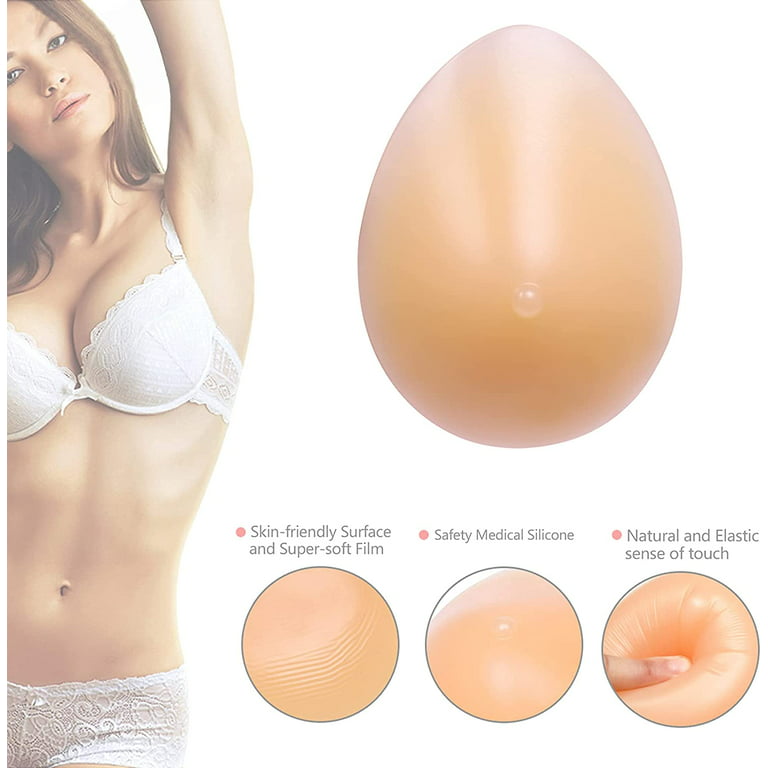 Silicone Breast Form Mastectomy Prosthesis Waterdrop Enhancer One Piece  250g AA Cup