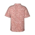 thumbnail image 3 of Balery Rose Gold Pink Glitter Print Men's Hawaiian Shirts Short Sleeve Beach Shirt Relaxed Fit Vacation Button Down Shirts-Medium, 3 of 9