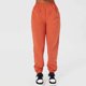 thumbnail image 2 of Pantalones deportivos para mujer con bolsillo deslizante, pantalones deportivos cálidos de felpa de cintura alta para exteriores para otoño invierno naranja M, 2 of 6