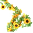 thumbnail image 3 of Simulación de vid de girasol artificial decoración floral de ratán colgante de pared para el hogar guirnalda de flores 4 piezas Methold HA7723-00B, 3 of 6