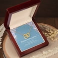 thumbnail image 4 of Mother and Daughter - The Love Between Mother and Daughter is Forever - Interlocking Heart Necklace, 4 of 4