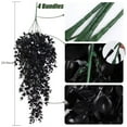 thumbnail image 3 of Verdsylv Artificial Hanging Leaf Vine Garland, 29.9 Inch Realistic Plastic Greenery for Outdoor Home Wall, Garden, Wedding & Bar Decor, Plastic Greenery Garland, Black, 3 of 6