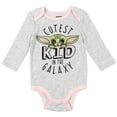 thumbnail image 4 of Star Wars The Mandalorian Grogu Infant Baby Girls 3 Pack Bodysuits Multicolor 18 Months, 4 of 5