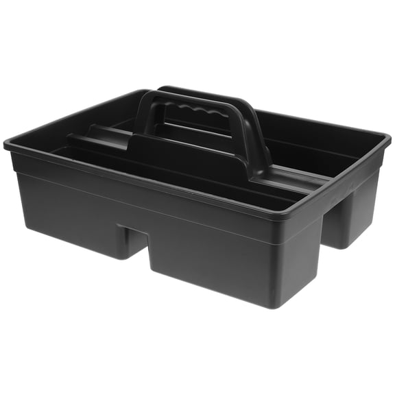 LULULION Plastic Storage Box Dark Grey Dual Sides Tray for Organizing Car and Cleaning Items