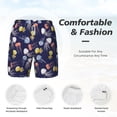 thumbnail image 6 of Picia Colorful Jellyfish pattern Mens Swim Trunks with Compression Liner Stretch Beach Shorts Quick Dry with Zipper Pockets No-Chafing Board Shorts-Medium, 6 of 9