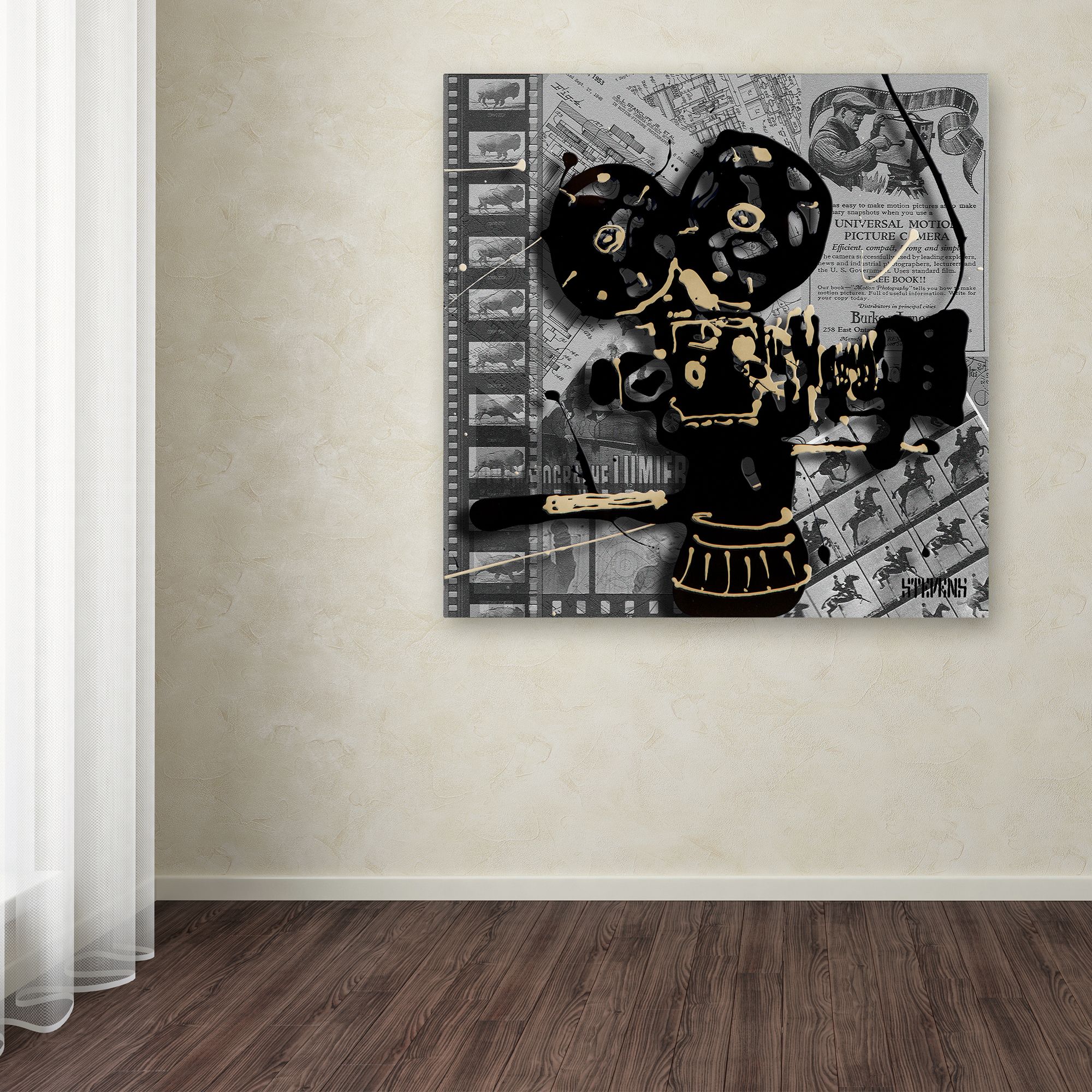 Trademark Fine Art "Movie Camera" Canvas Art by Roderick Stevens