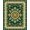 Green, Pattern 4, variant on ODIKA 4' x 6' Machine Washable Non-Slip Area Rug, Middle Eastern Medallion High Traffic Rug, Green, 64635