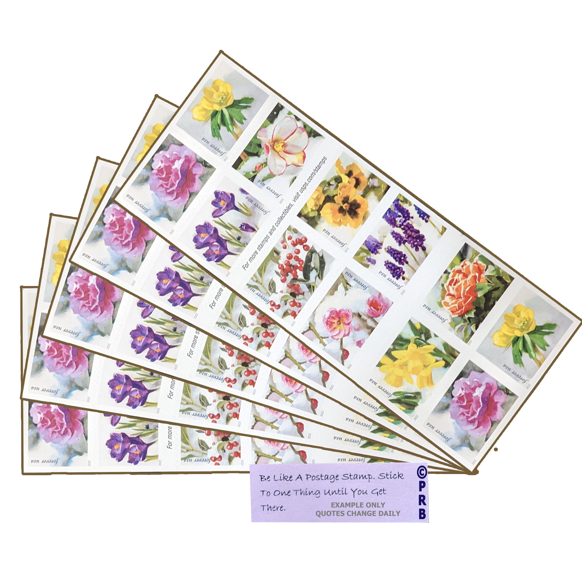 Snowy Beauty USPS Forever Postage Stamp 5 Books of 20 US First Class