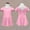 Pink, variant on Spazoro Kids Girls Dresses, Round Neck Short Sleeve New Style Solid Color Princess Dress for Child Girls Green Size 5 T