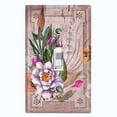 thumbnail image 1 of Metal Light Switch Plate Cover Floral Nature Postcard Newspaper Damask Purple FLW096, 1 of 13