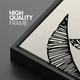 thumbnail image 4 of PixonSign Framed Canvas Print Wall Art Set Duotone Jungle Palm Plant Banana Leaf Collage Abstract Shapes Illustrations Modern Art Boho Decorative for Living Room, Bedroom, Office - 24"x36"x3 BLACK, 4 of 5